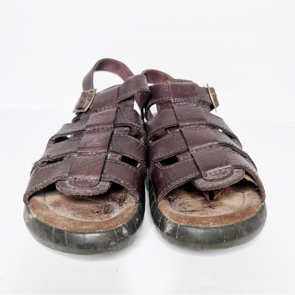 Vintage Y2K Dr. Martens Look Fisherman Leather Sandals Size 11 - Picture 5 of 5